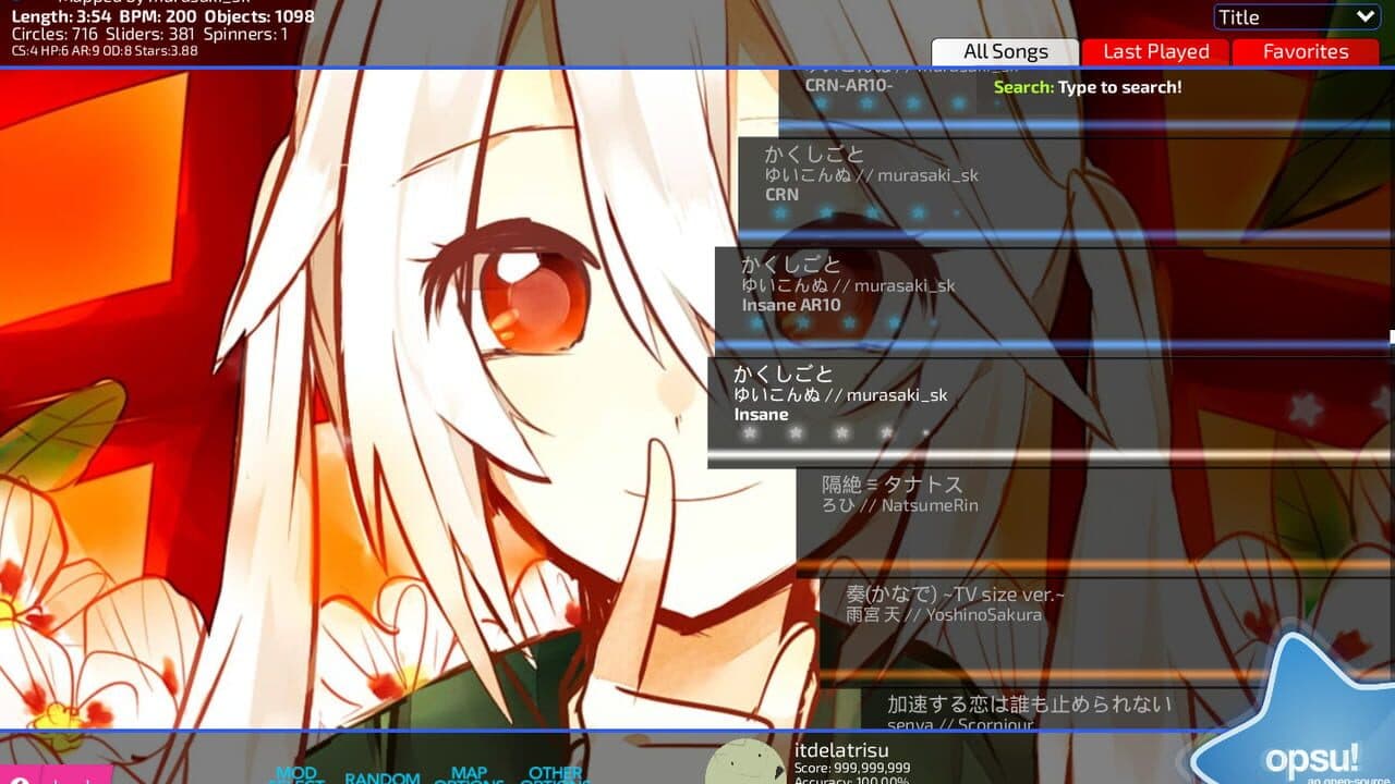 Opsu! screenshot 1
