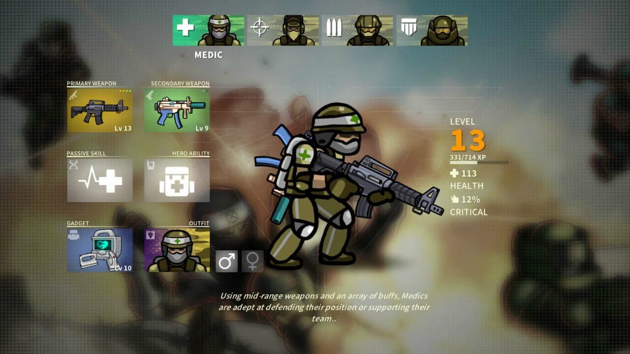Strike Force Heroes: Original Flash Outfits screenshot 1