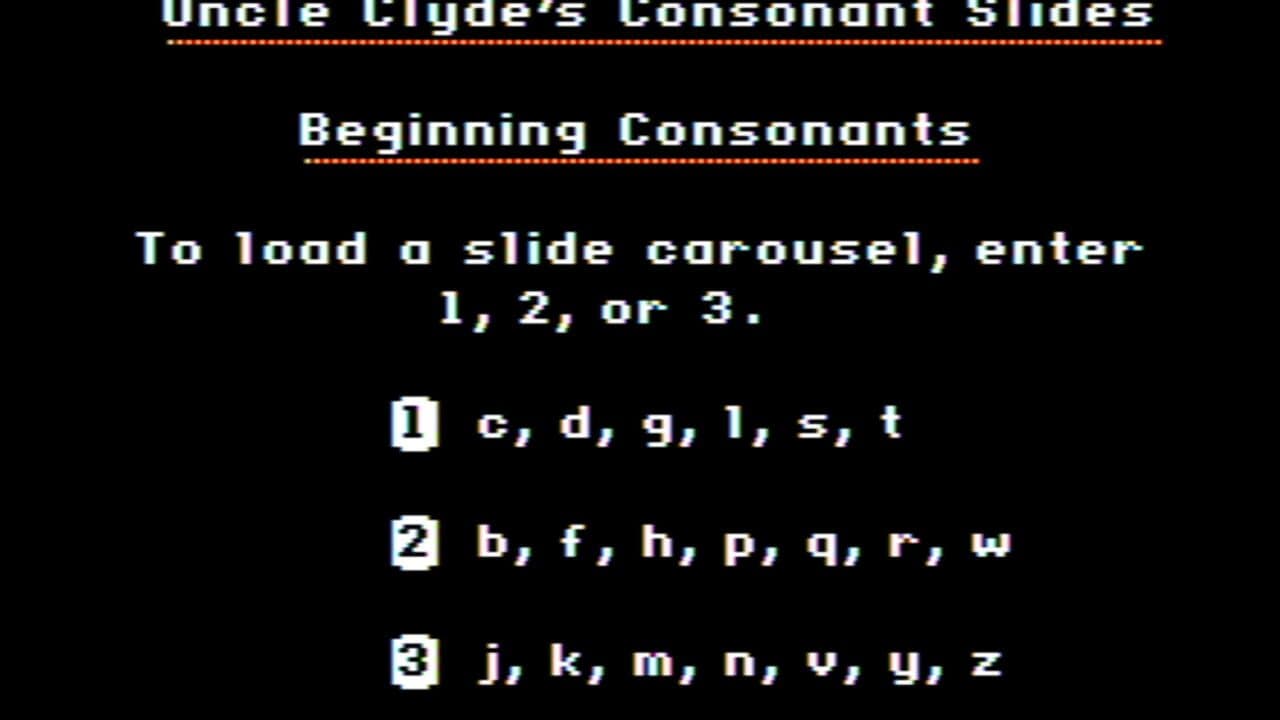 Uncle Clyde's Consonant Slides screenshot 1