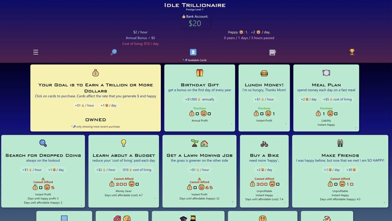Idle Trillionaire screenshot 1