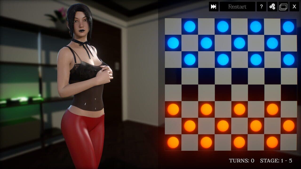 3D Hentai Checkers screenshot 1