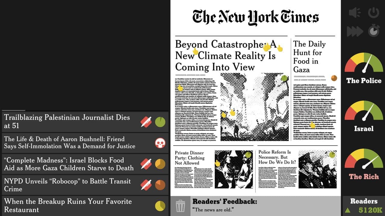 The New York Times Simulator screenshot 1