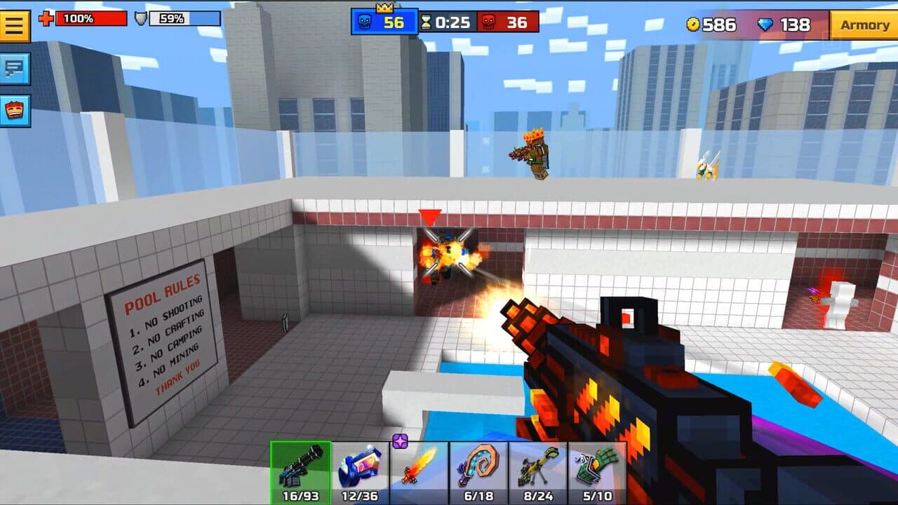 Pixel Gun 3D: Dark Fire Set screenshot 1