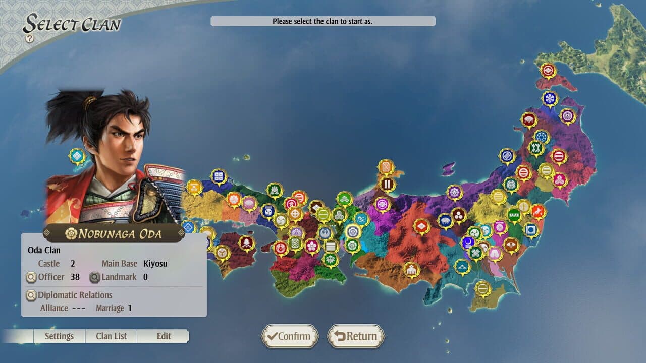 Nobunaga's Ambition: Awakening - Scenario "Brotherly Revolt" screenshot 1