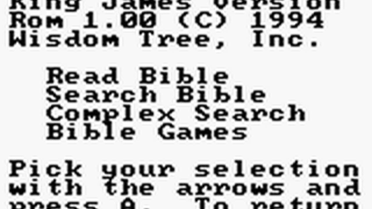 King James Bible for Use on Game Boy screenshot 1