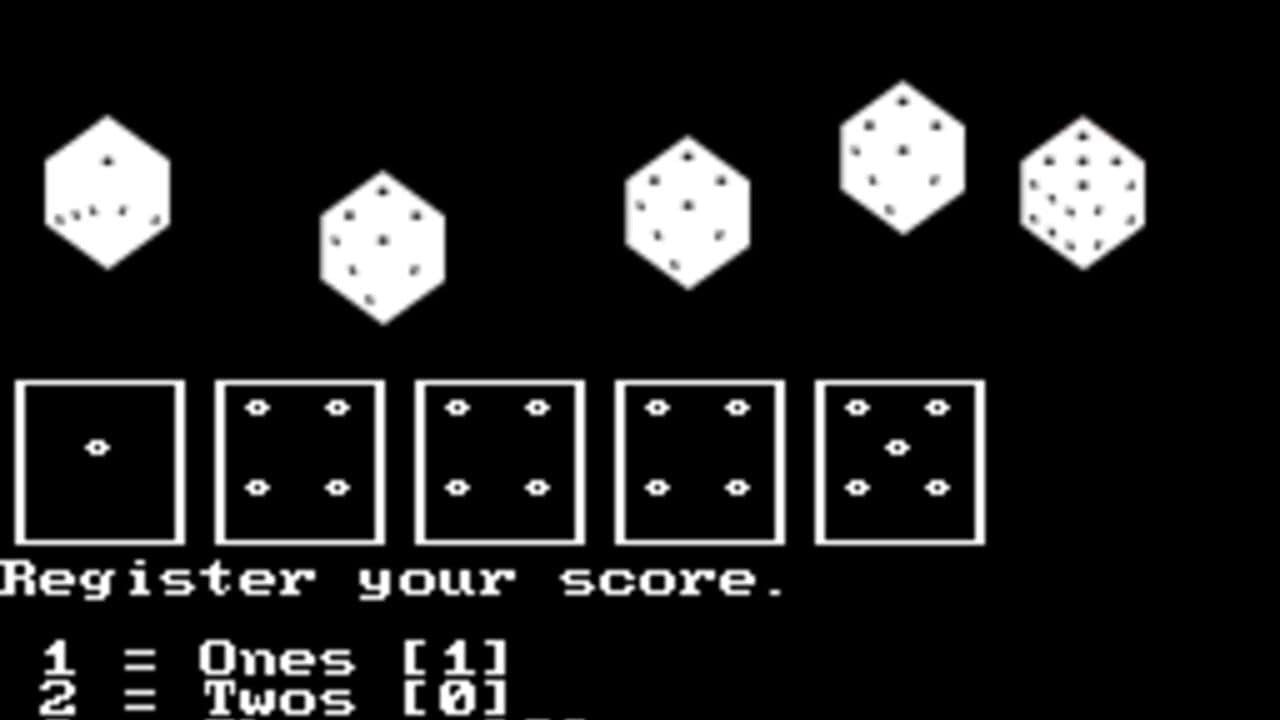 YatzyDOS screenshot 1