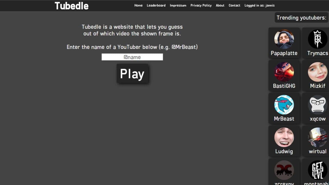 Tubedle screenshot 1
