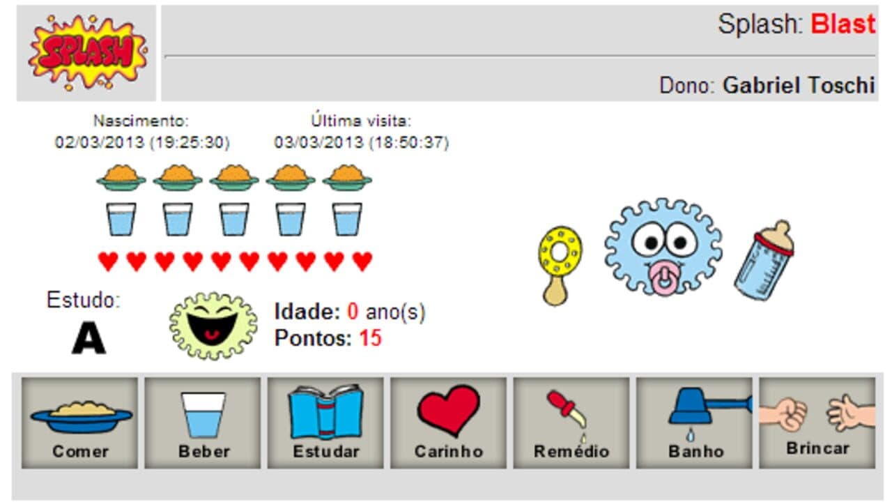 Splash: O Bichinho Virtual screenshot 1