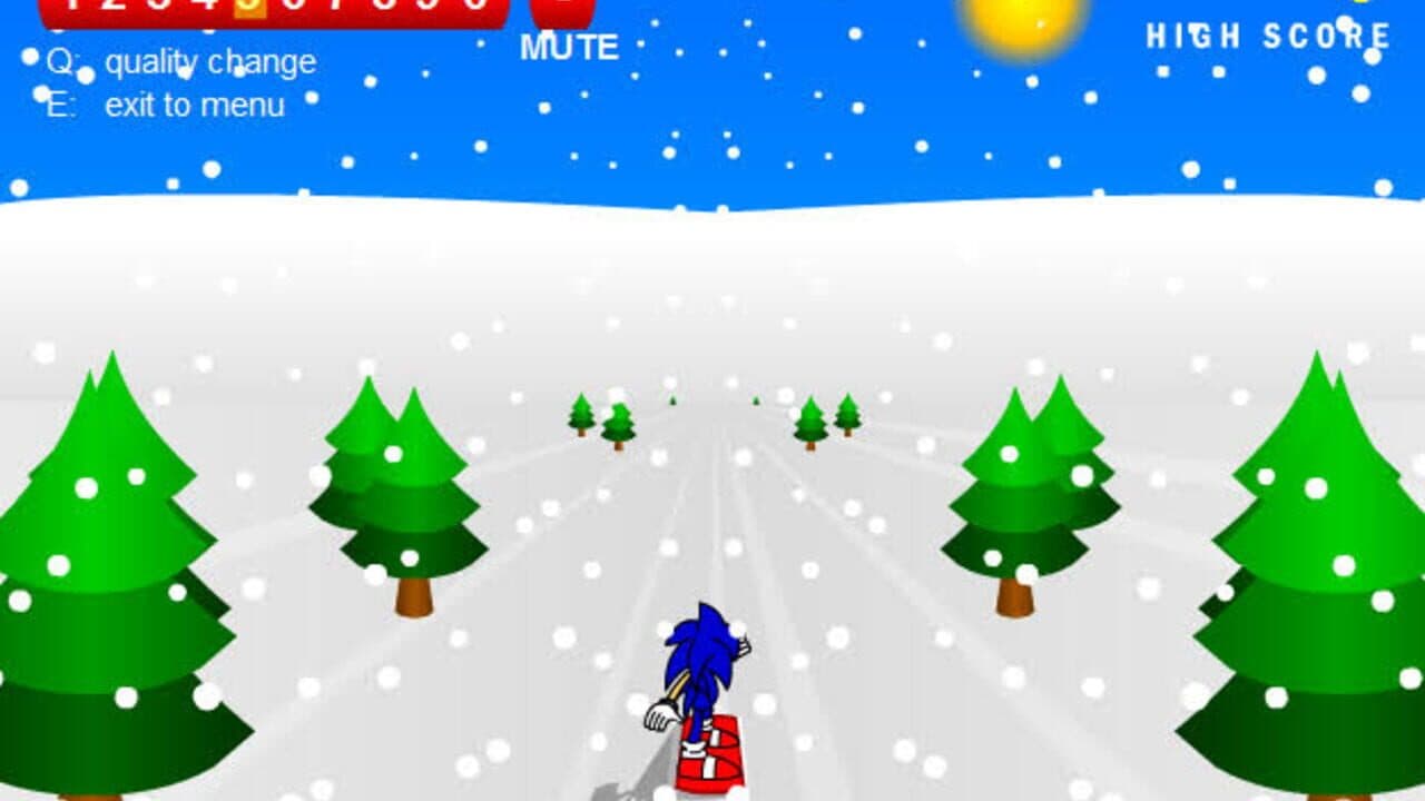 Sonic 3D Snowboarding screenshot 1