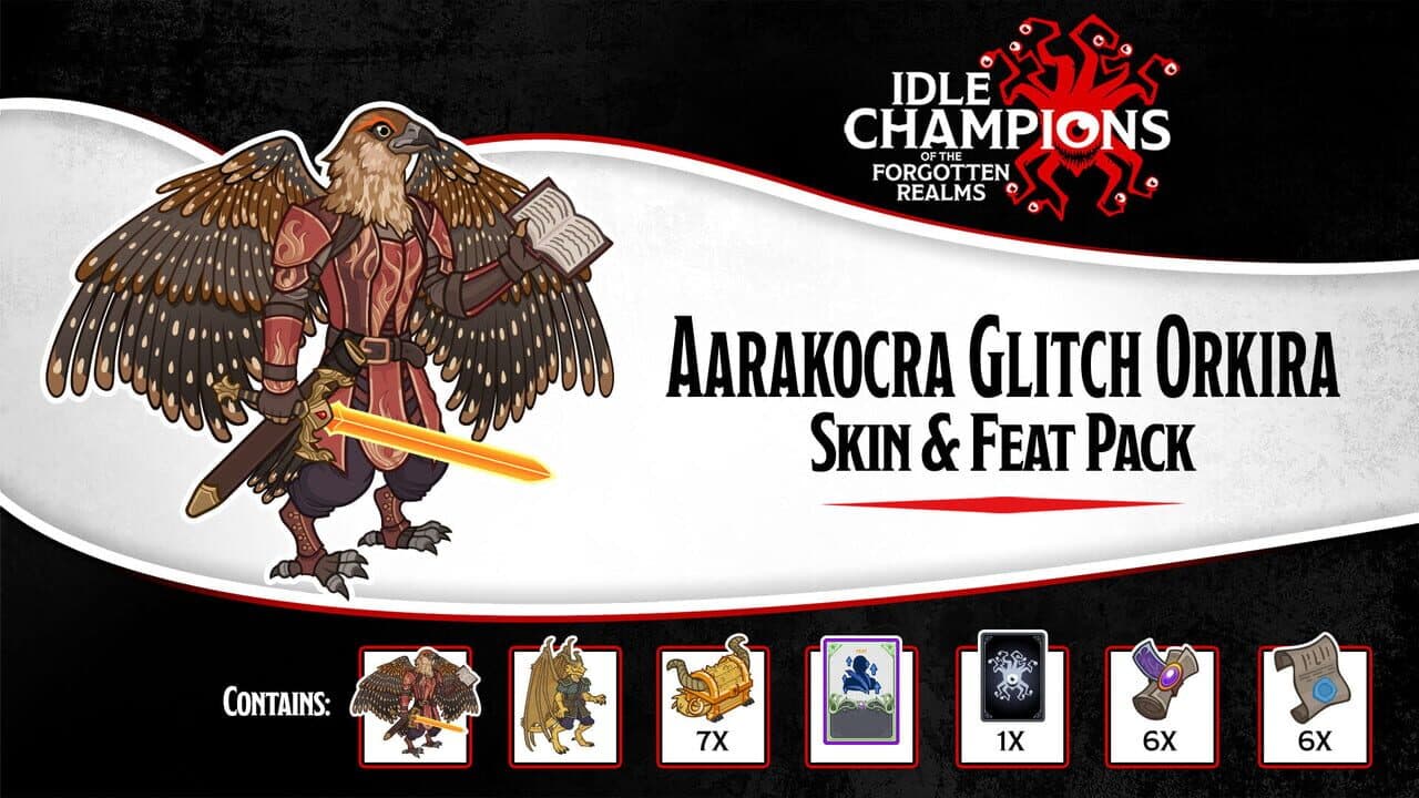 Idle Champions: Aarakocra Glitch Orkira Skin & Feat Pack screenshot 1