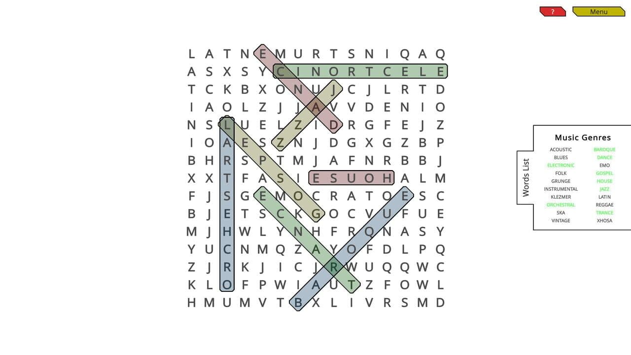 Woohoo!: Game - WordSearch screenshot 1