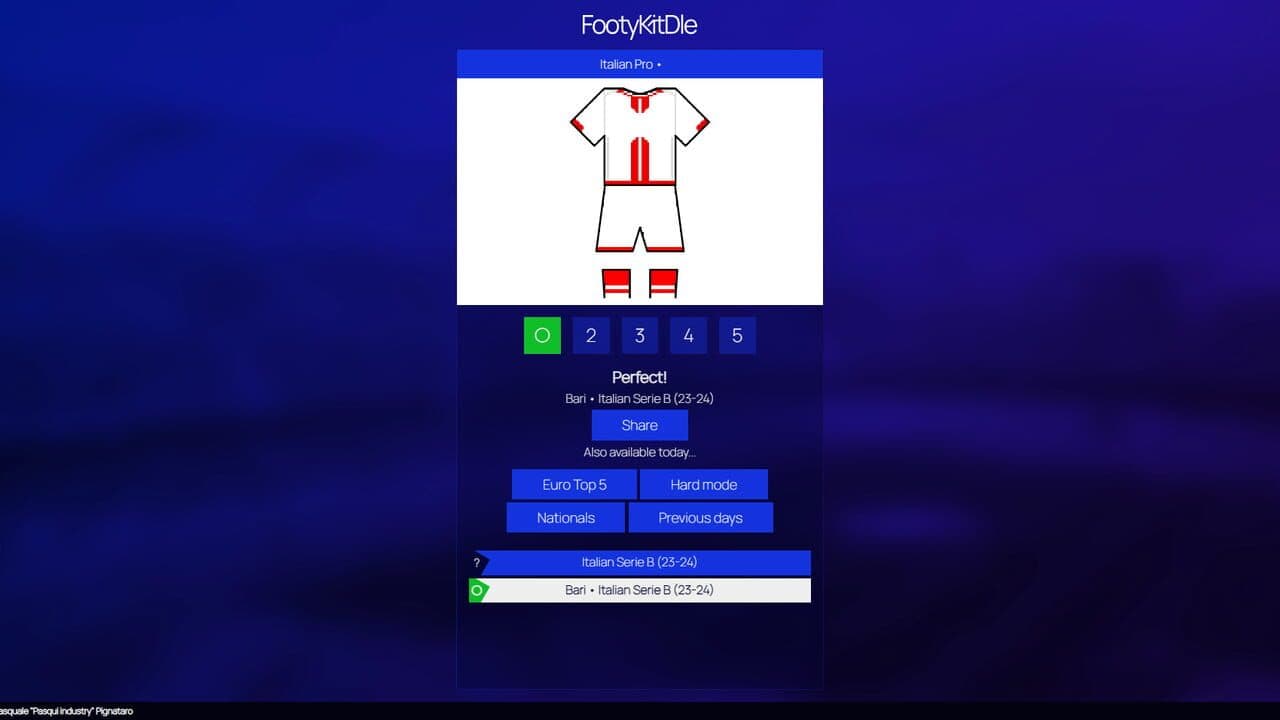 FootyKitDle screenshot 1