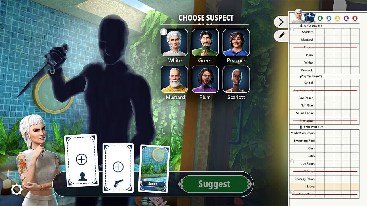 Clue: Whispering Pines Retreat Crime Scene screenshot 1