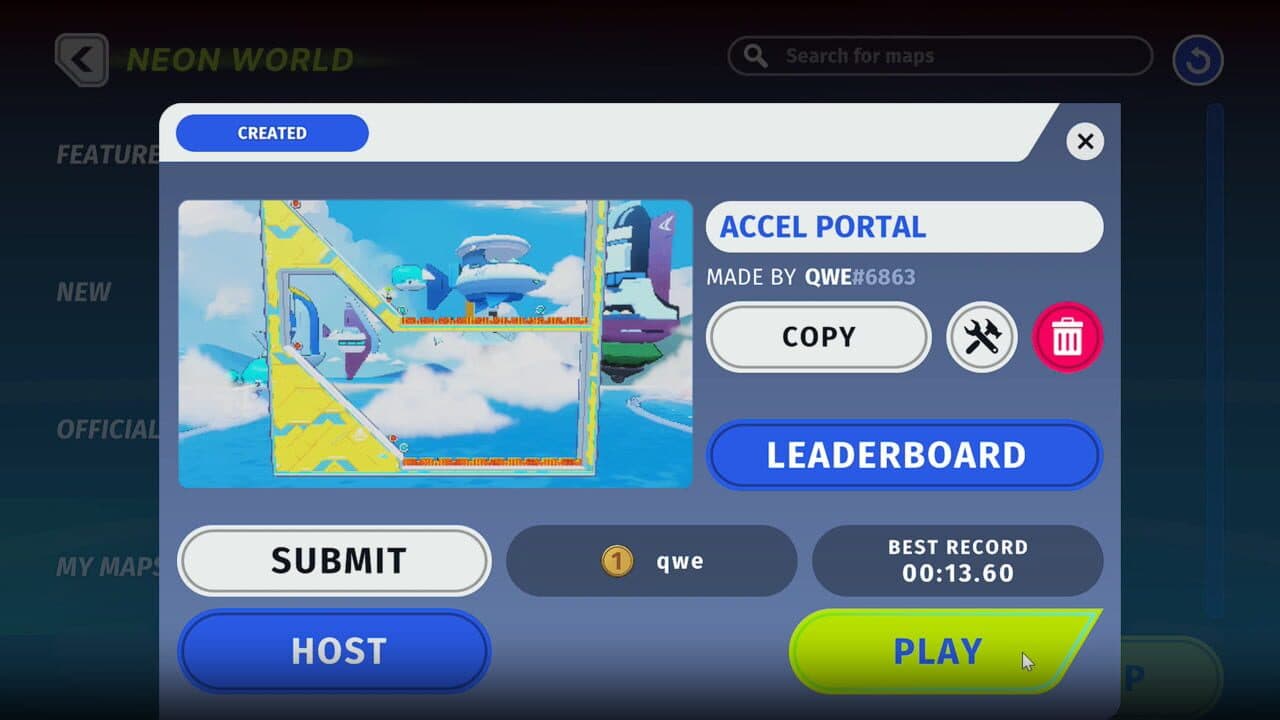 Neon World Maker screenshot 1