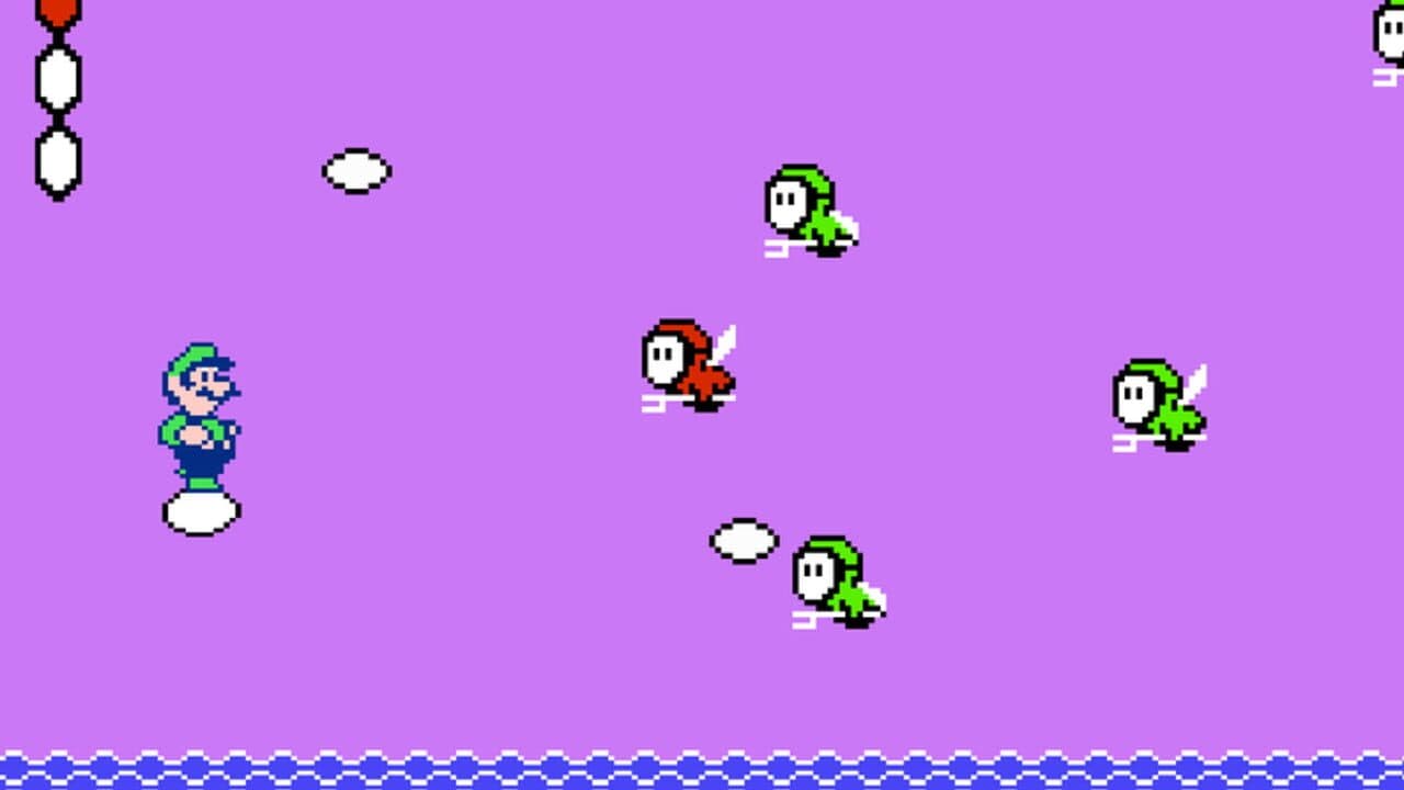 Luigi Floating on an Egg Over the Sea screenshot 1