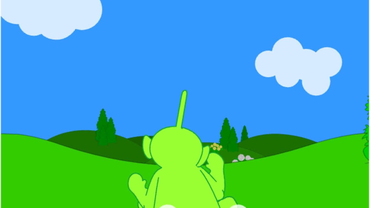 Teletubbies: Sliding Down the Hill screenshot 1