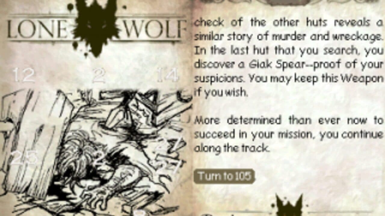 Lone Wolf DS I: Flight From The Dark screenshot 1