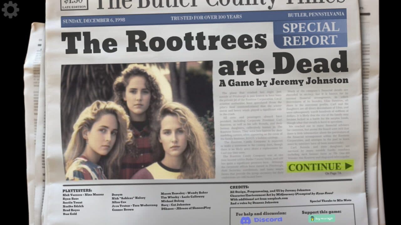 The Roottrees Are Dead screenshot 1