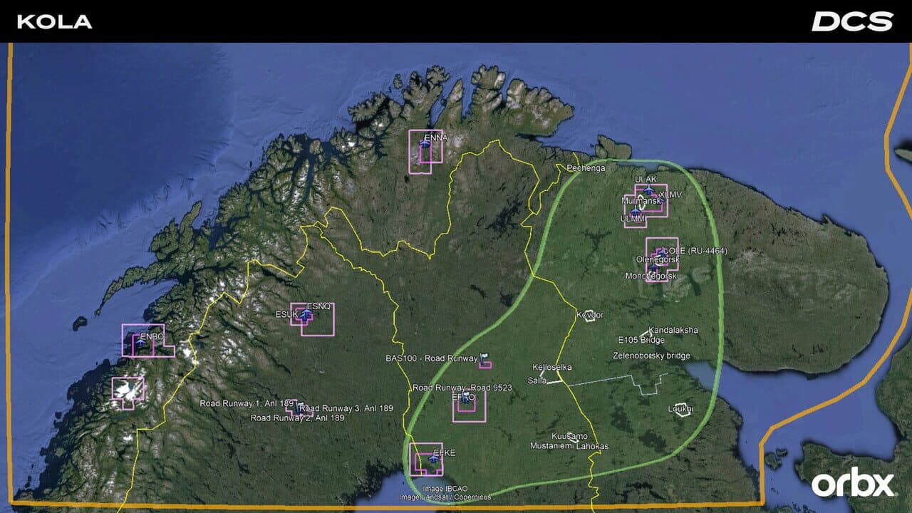 DCS World: Kola Map by Orbx screenshot 1