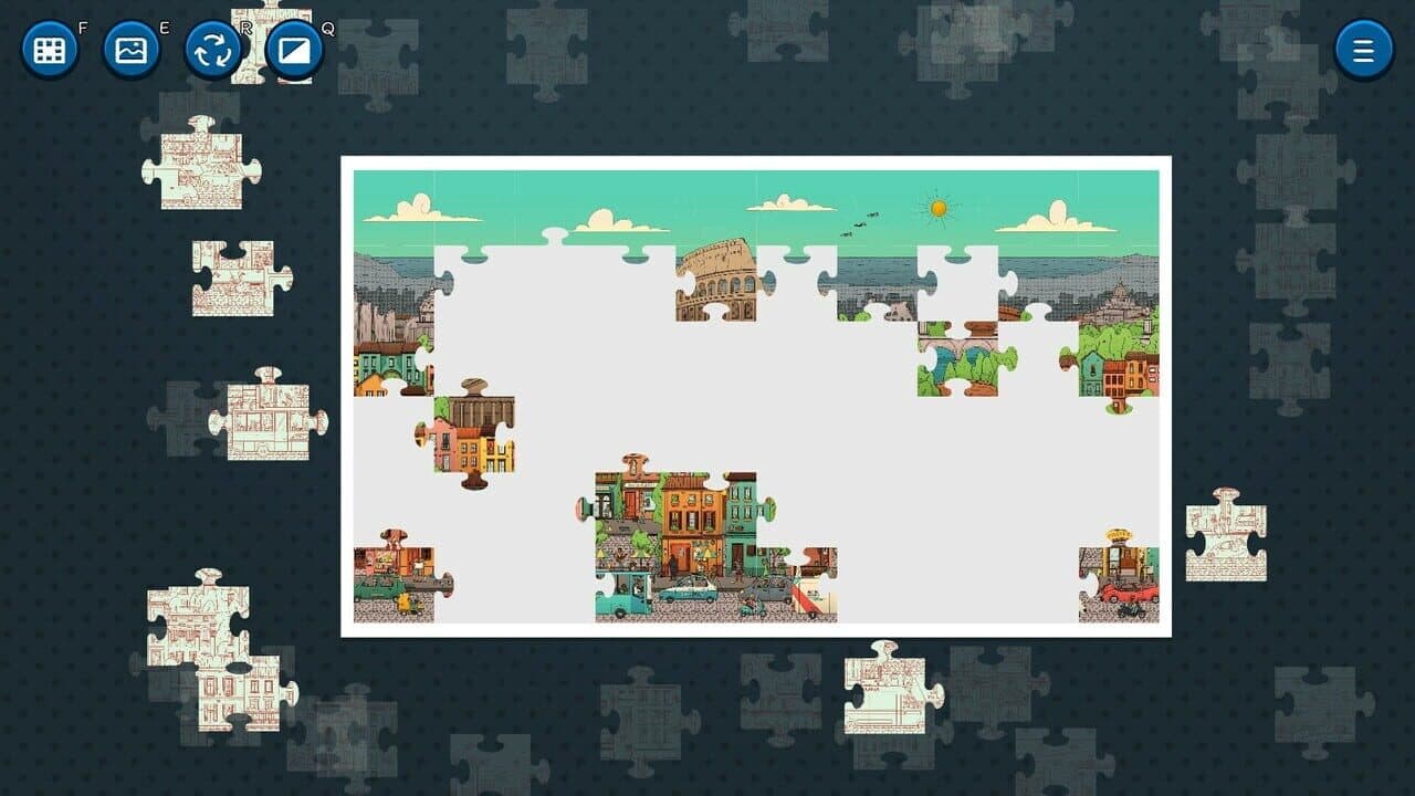 Hidden Cats in Jigsaw Puzzle: Rome screenshot 1