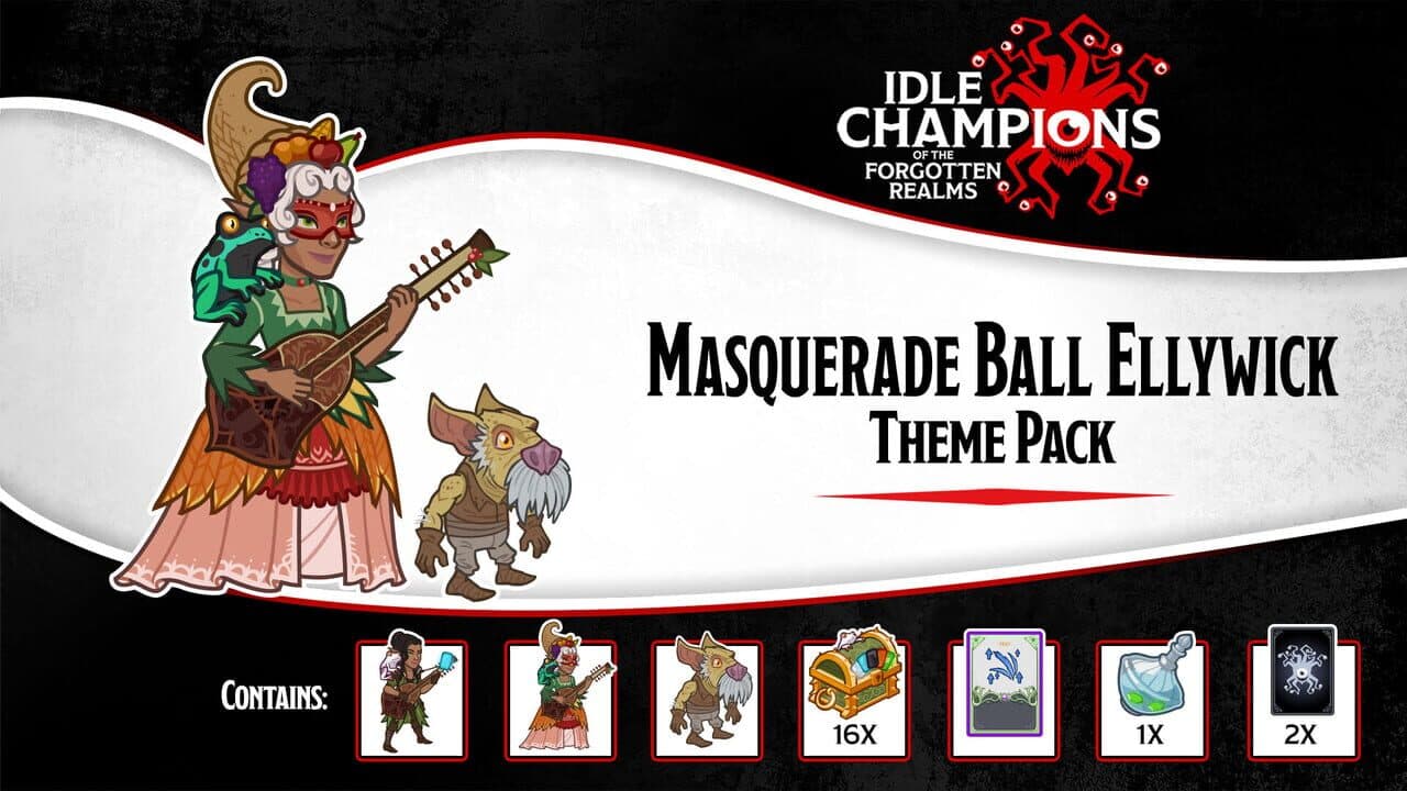 Idle Champions: Masquerade Ball Ellywick Theme Pack screenshot 1