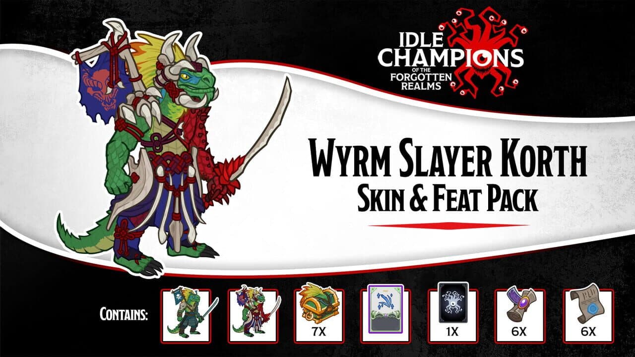 Idle Champions: Wyrm Slayer Korth Skin & Feat Pack screenshot 1
