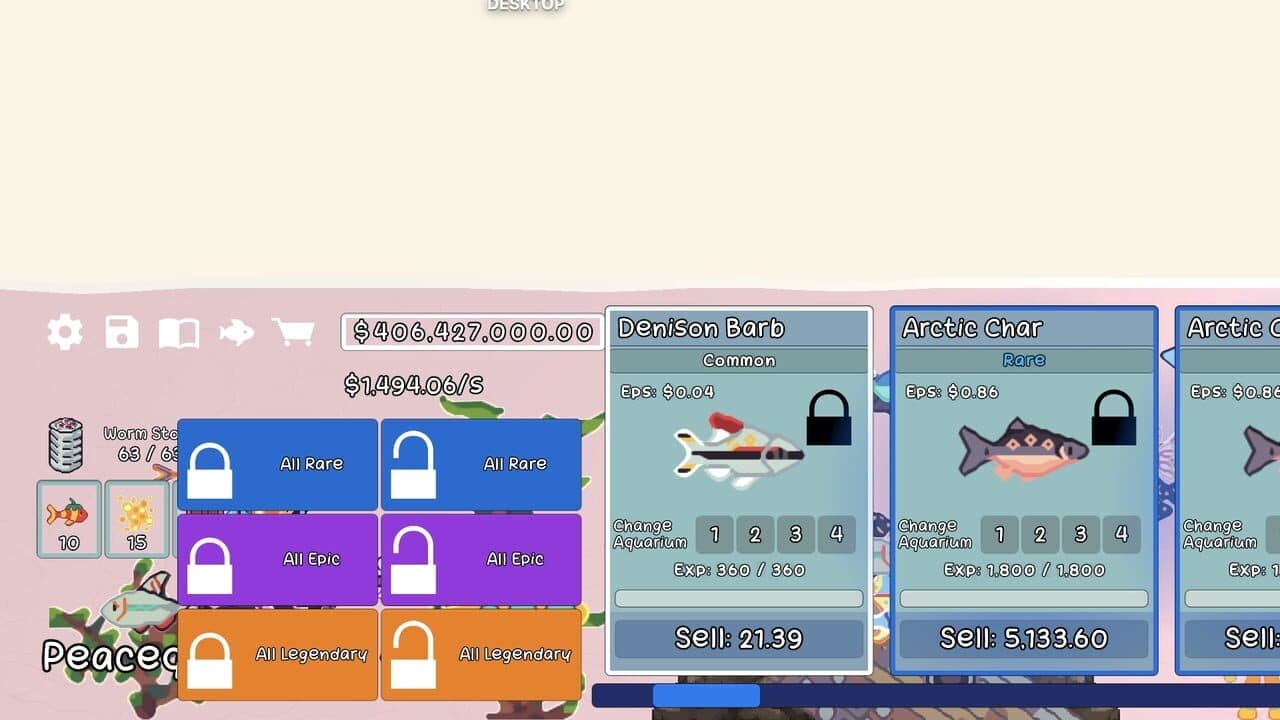 Peacequarium screenshot 1