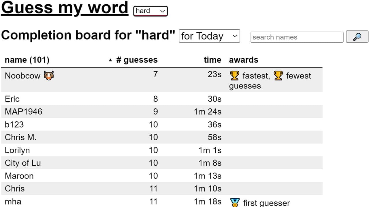 Guess My Word thumbnail 2