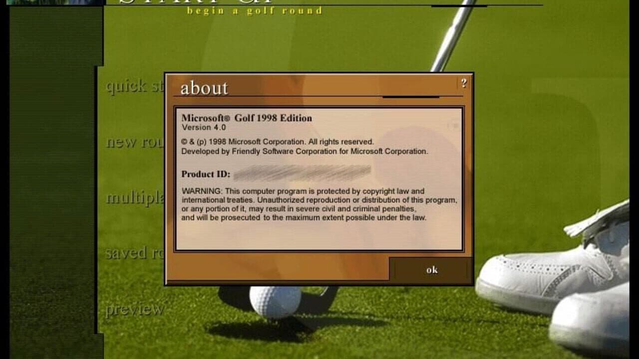 Microsoft Golf 1998 Edition thumbnail 2