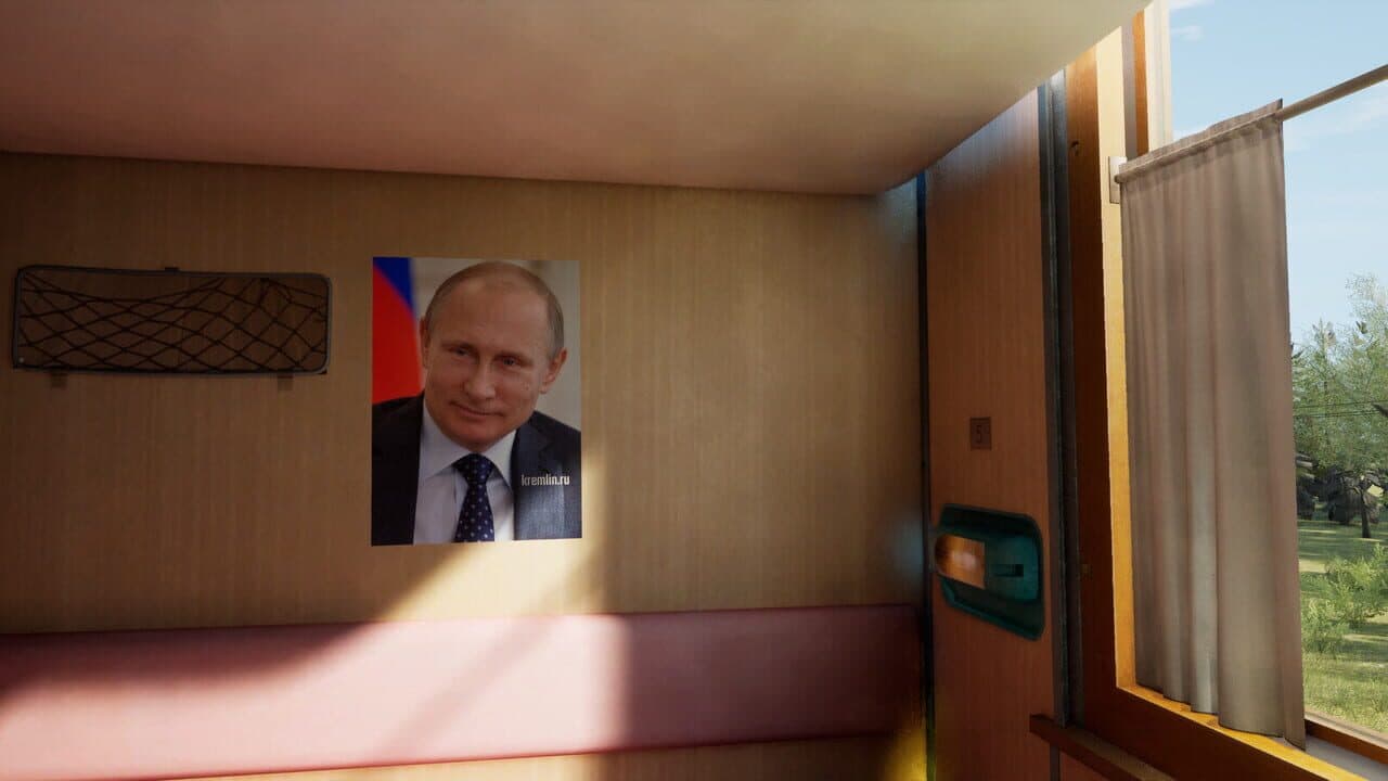 Russian Train Trip 2: Putin's Posters in the Train Car screenshot 1
