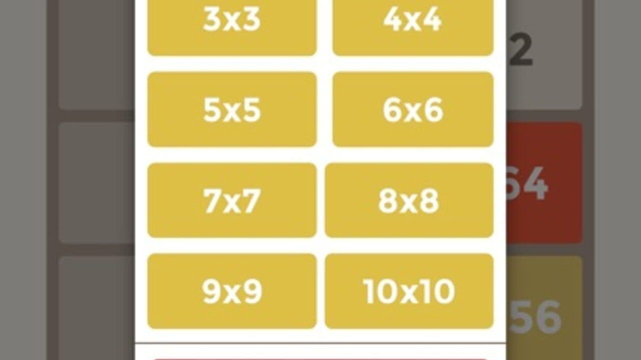 2048 3x3 4x4 5x5 6x6 7x7 8x8 9x9 10x10 screenshot 1