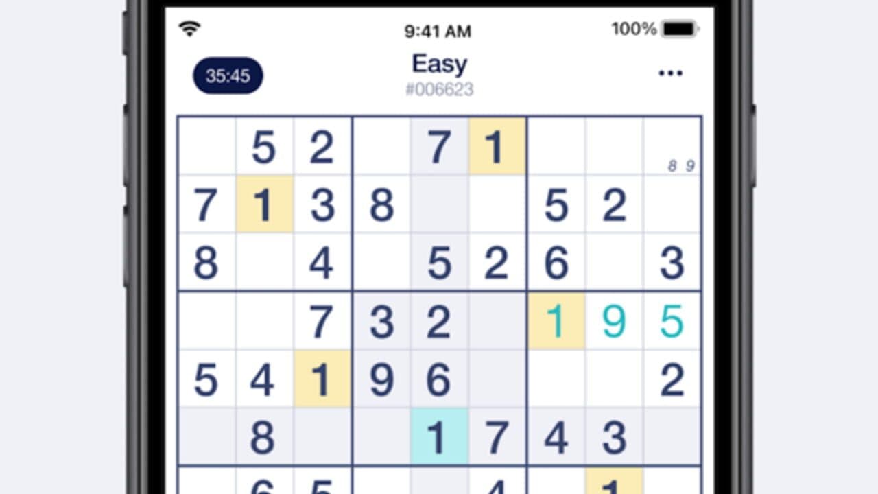 Sudoku screenshot 1