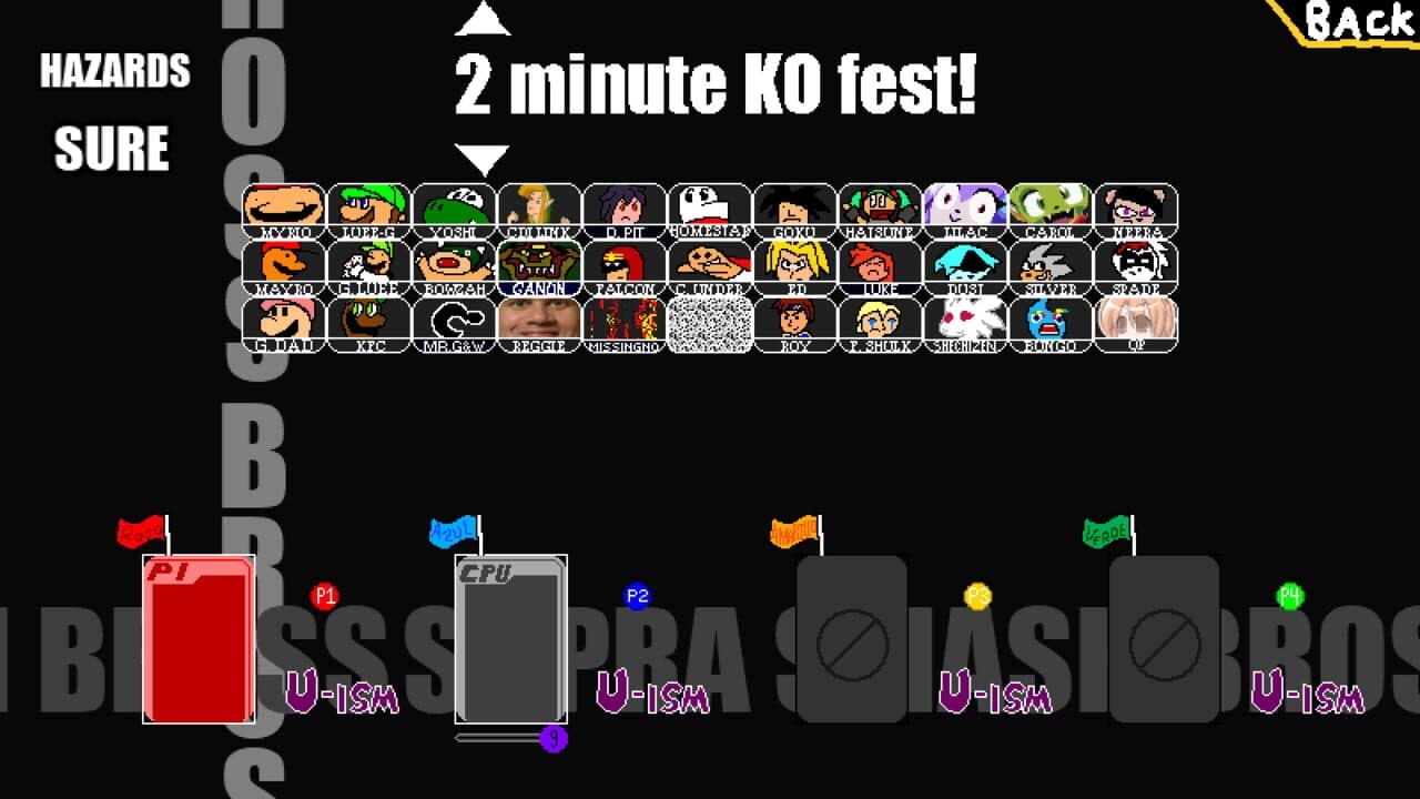 Supra Smash Bross Devolution 2.22: You Can (Not) Be Serious screenshot 1