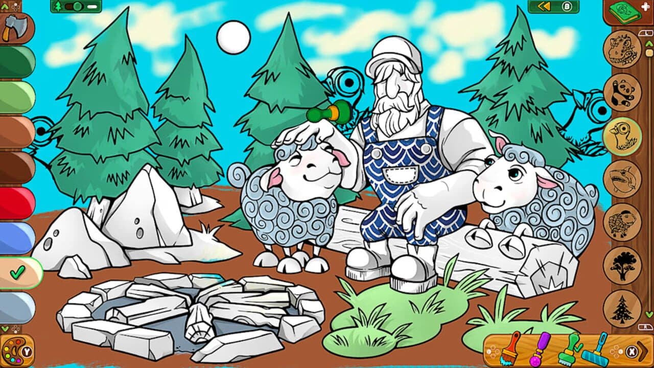 Coloring Pages: Lumberhill Tales thumbnail 3