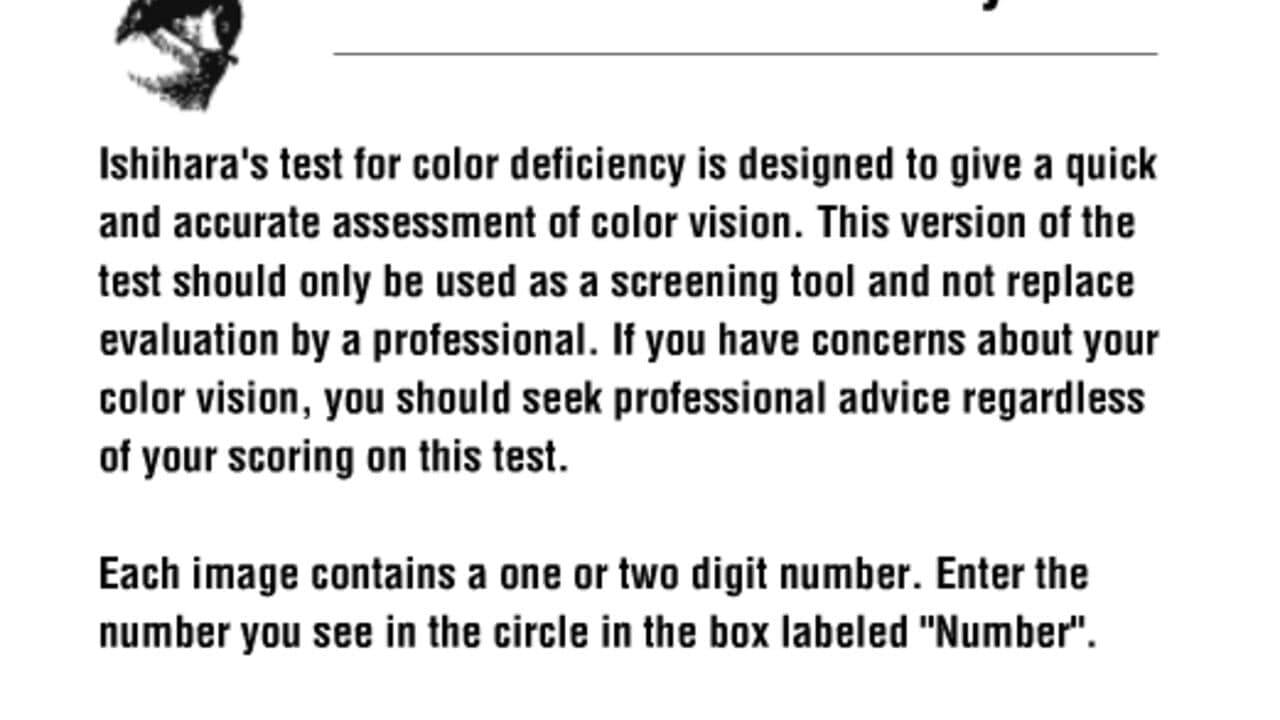 Color Vision Deficiency Test screenshot 1