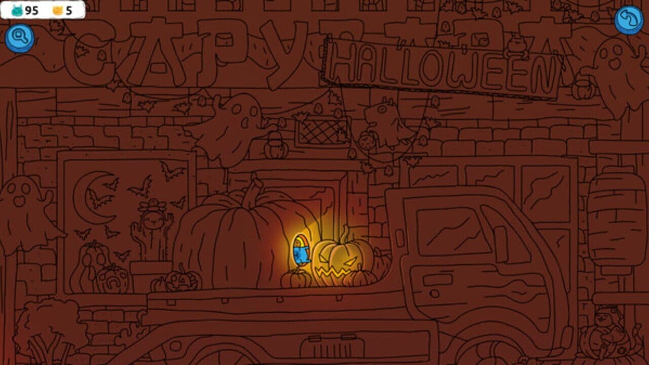 Hidden Capybaras with Orange and Pumpkins: Spooky Halloween Edition thumbnail 2