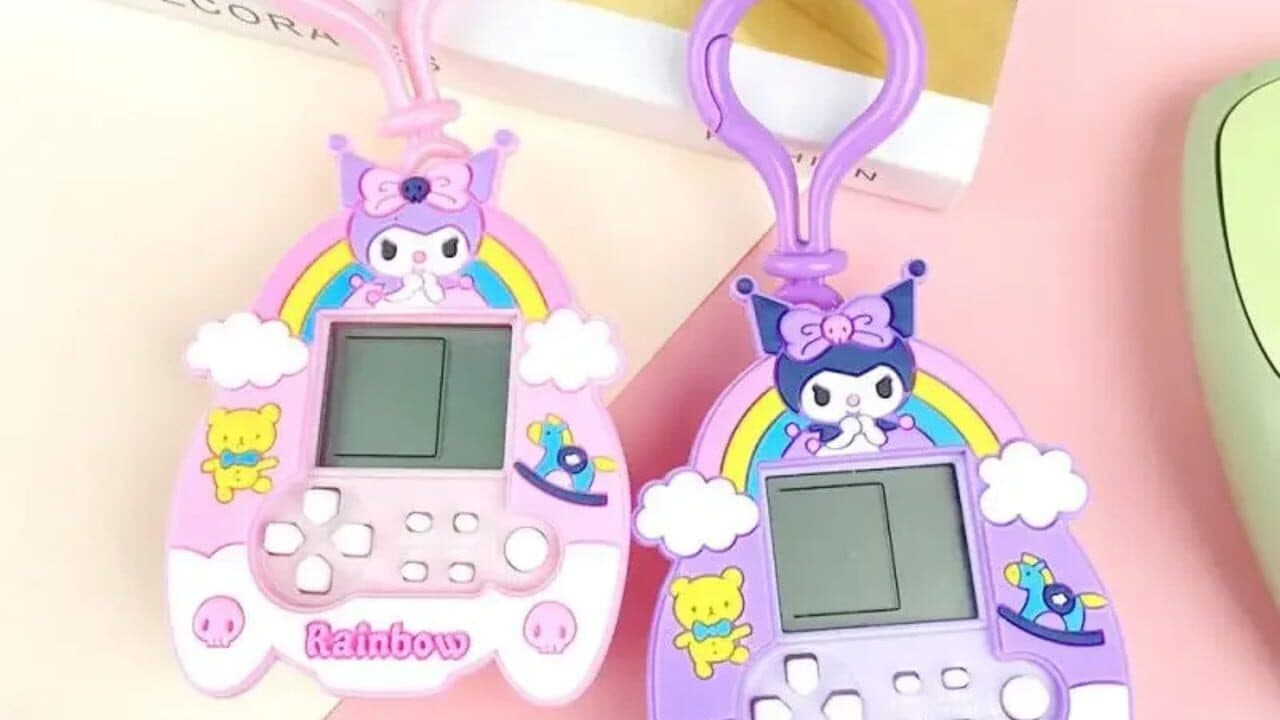 Tetris Kuromi Sanrio Key Chain Game Console screenshot 1