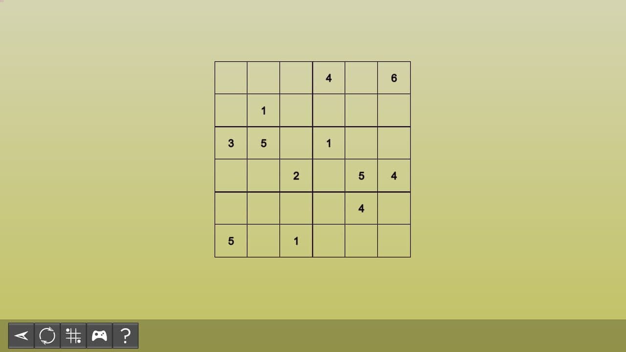 My Sudoku: Classic 6x6 Easy 6 screenshot 1