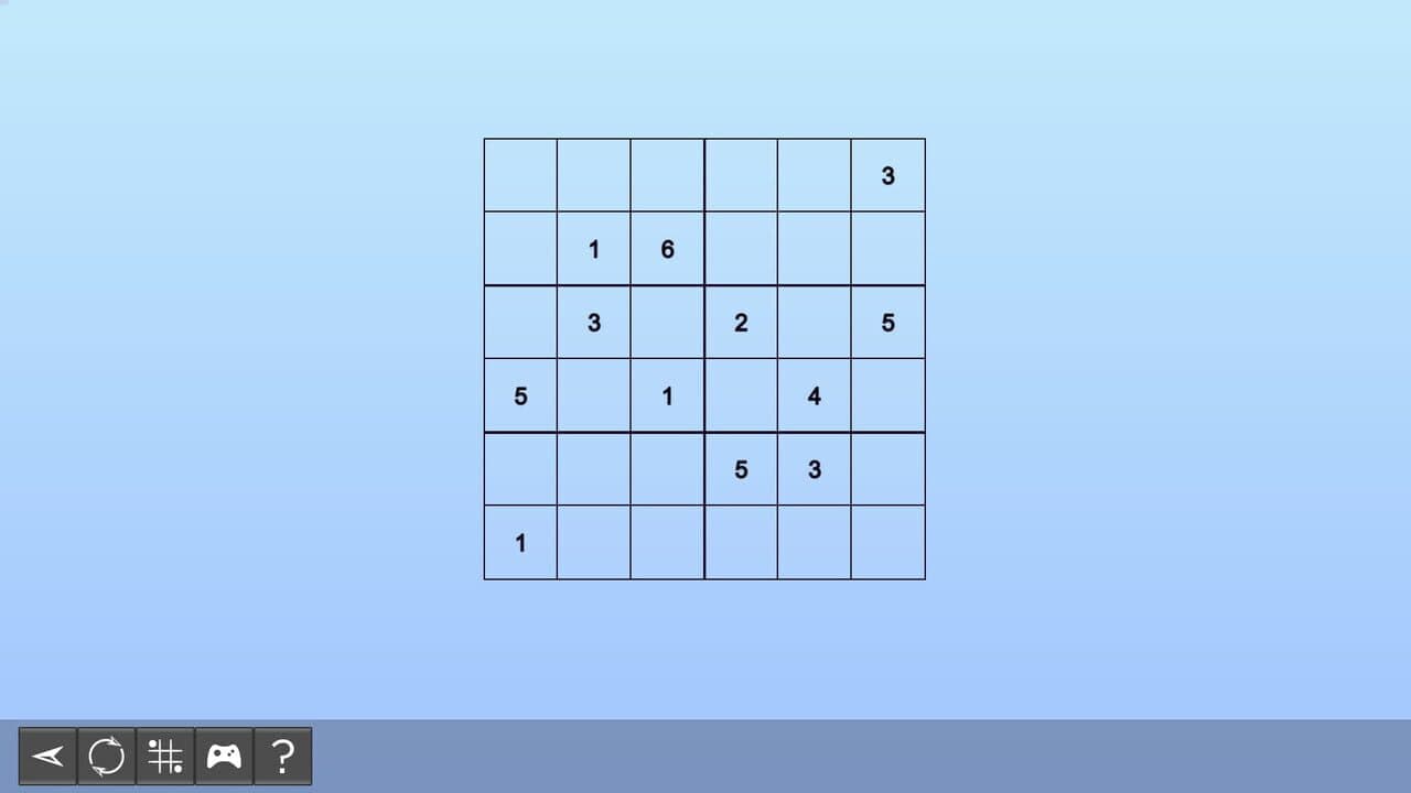 My Sudoku: Classic 6x6 Easy 2 screenshot 1