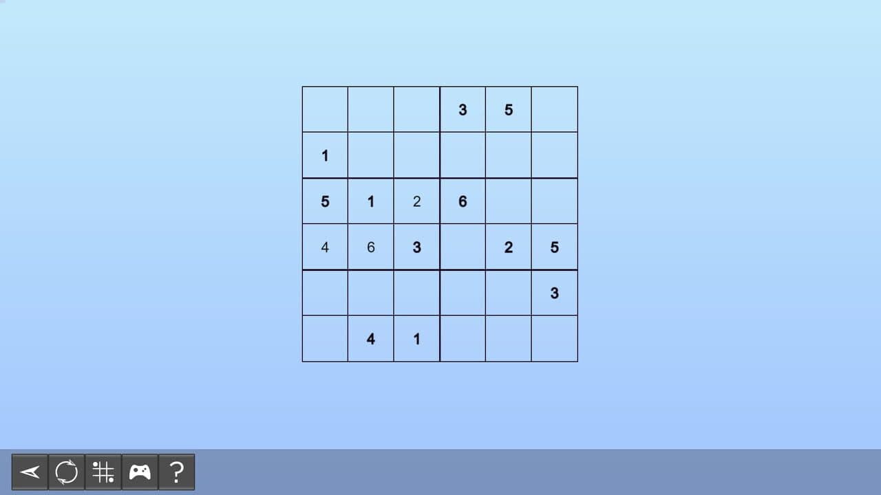 My Sudoku: Classic 6x6 Easy 2 thumbnail 3