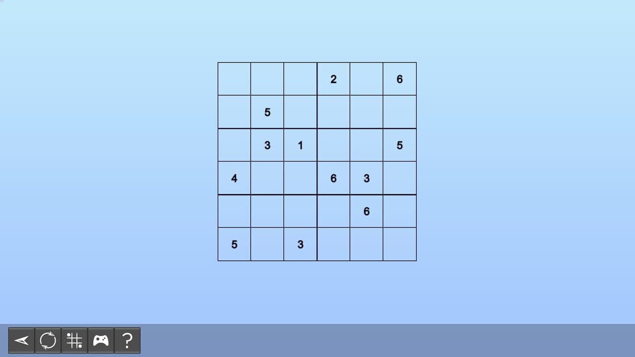 My Sudoku: Classic 6x6 Easy 2 thumbnail 2