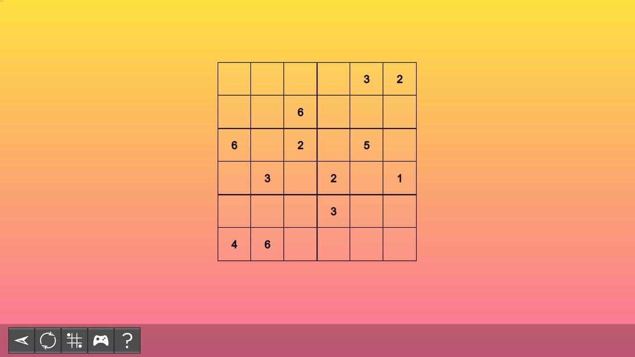 My Sudoku: Classic 6x6 Easy 3 screenshot 1
