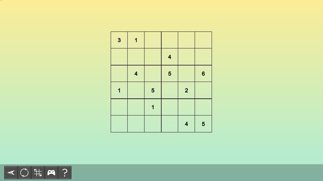 My Sudoku: Classic 6x6 Easy 4 thumbnail 4