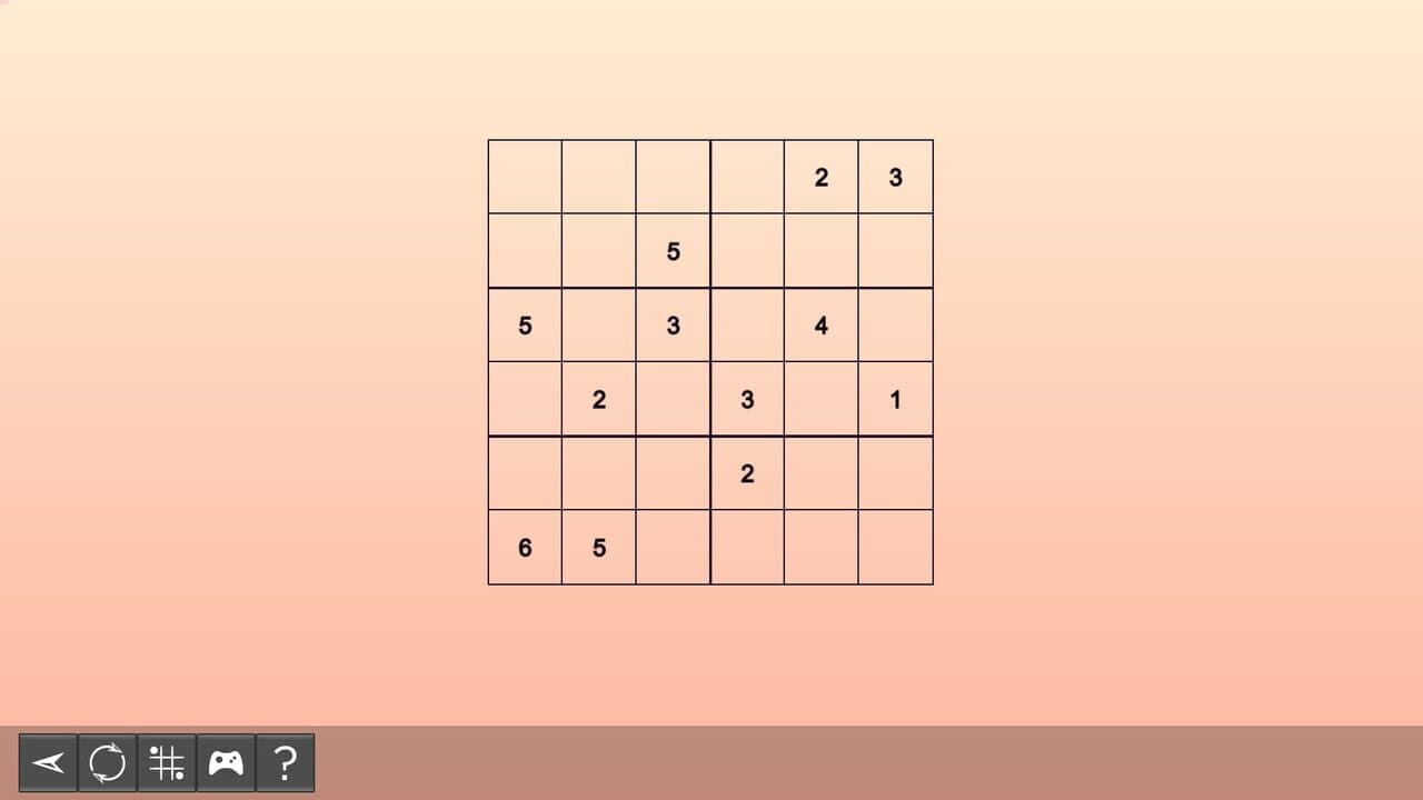 My Sudoku: Classic 6x6 Easy 5 screenshot 1