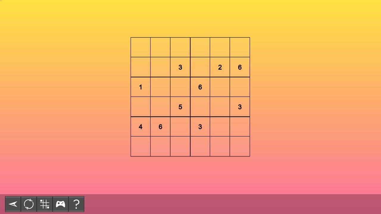 My Sudoku: Classic 6x6 Medium 6 thumbnail 4