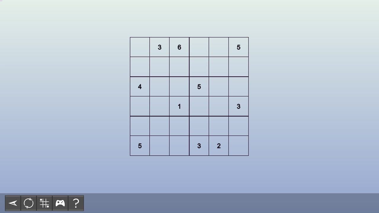 My Sudoku: Classic 6x6 Medium 3 screenshot 1