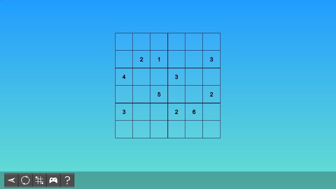 My Sudoku: Classic 6x6 Medium 4 screenshot 1