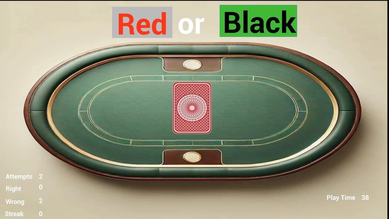 Card Guesser: Red or Black screenshot 1
