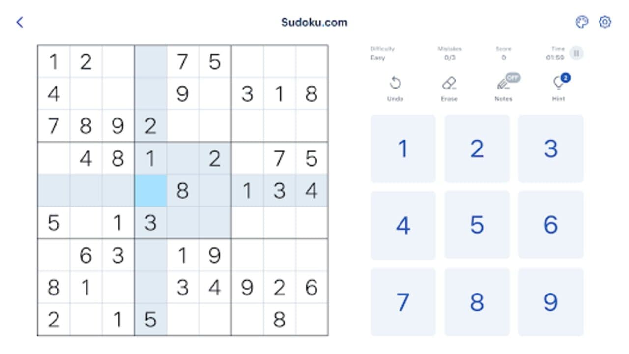 Sudoku.com screenshot 1