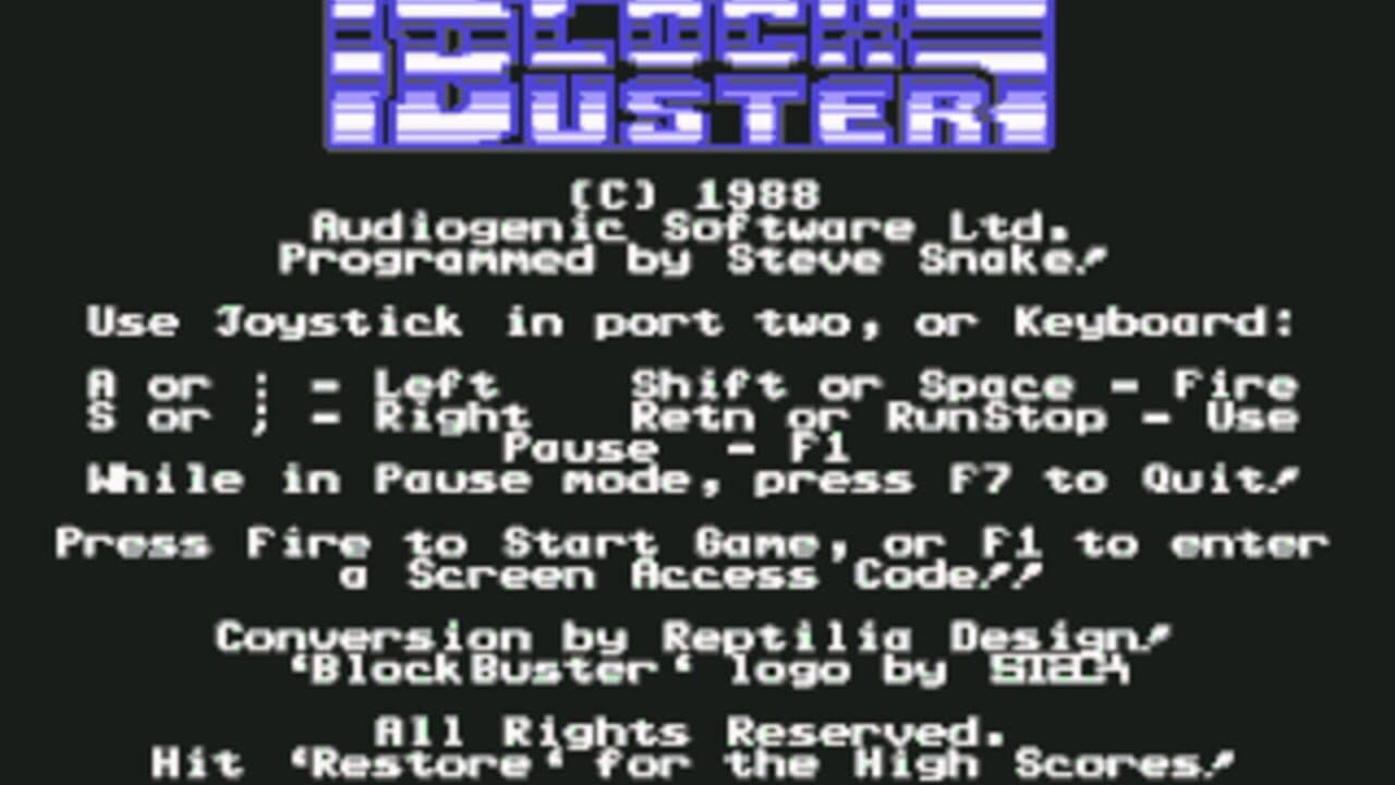 Blockbuster screenshot 1